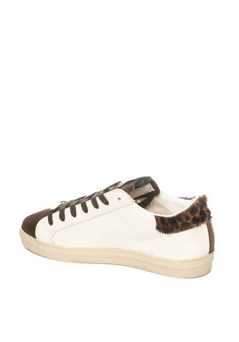 sneaker animalier bianco/testa di moro AMA BRAND DELUXE | 2908SNK-LEOPARD/MORO